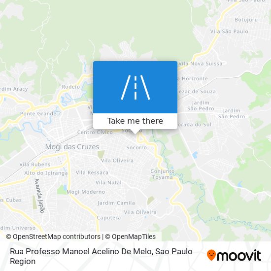 Rua Professo Manoel Acelino De Melo map