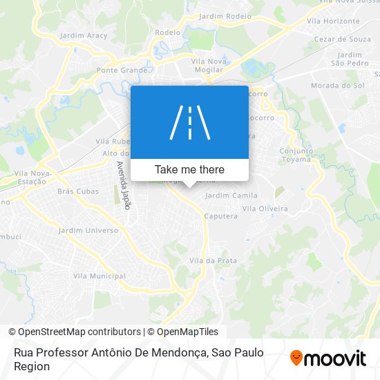 Rua Professor Antônio De Mendonça map