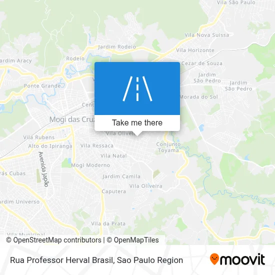 Rua Professor Herval Brasil map
