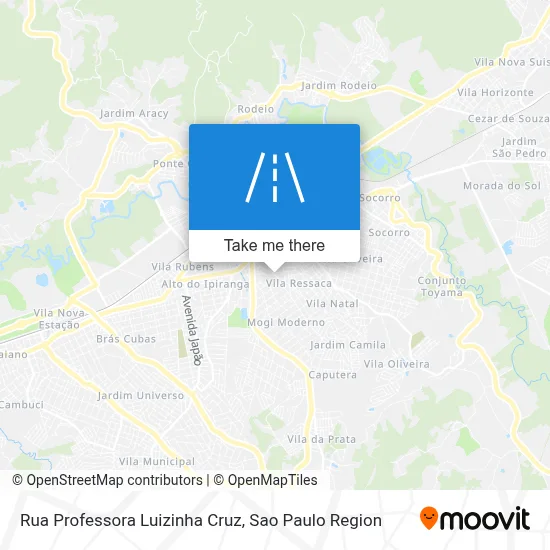 Rua Professora Luizinha Cruz map