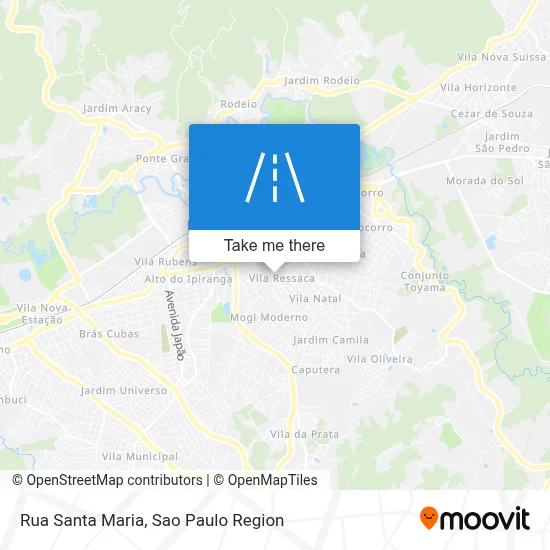 Rua Santa Maria map