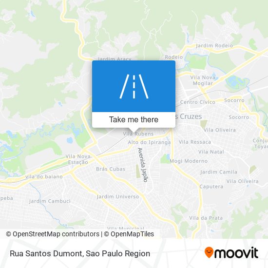 Mapa Rua Santos Dumont