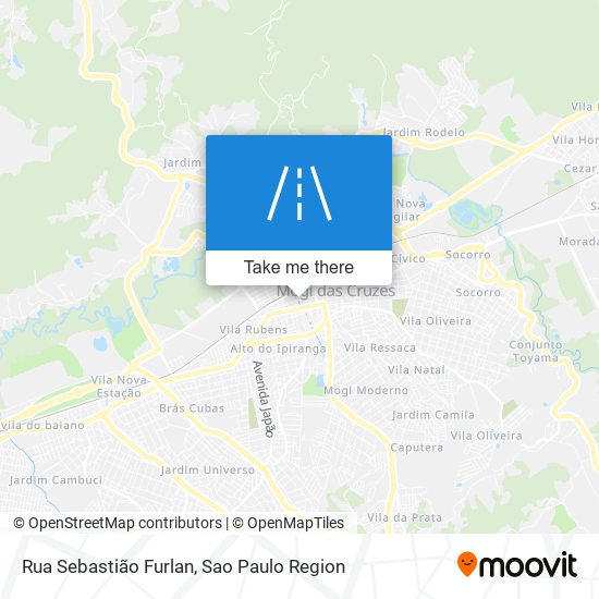 Mapa Rua Sebastião Furlan