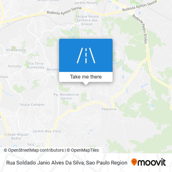 Mapa Rua Soldado Janio Alves Da Silva