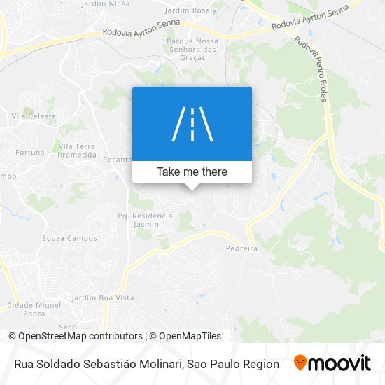 Rua Soldado Sebastião Molinari map