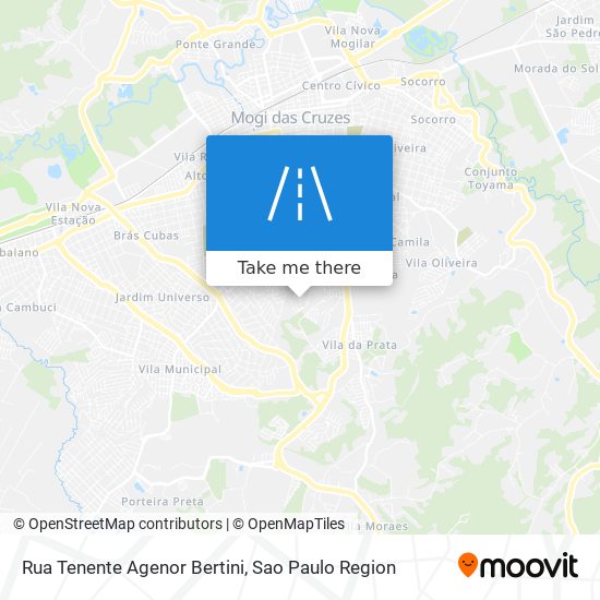 Rua Tenente Agenor Bertini map