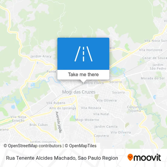 Rua Tenente Alcides Machado map