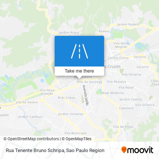 Mapa Rua Tenente Bruno Schripa