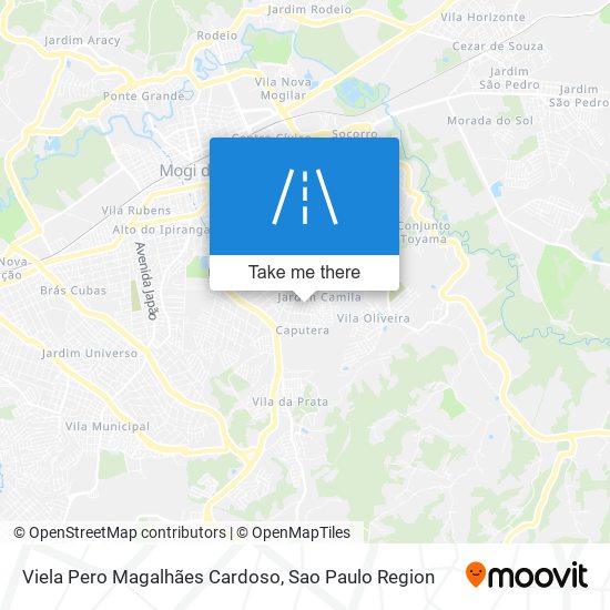 Viela Pero Magalhães Cardoso map