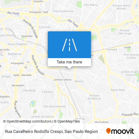 Rua Cavalheiro Rodolfo Crespi map