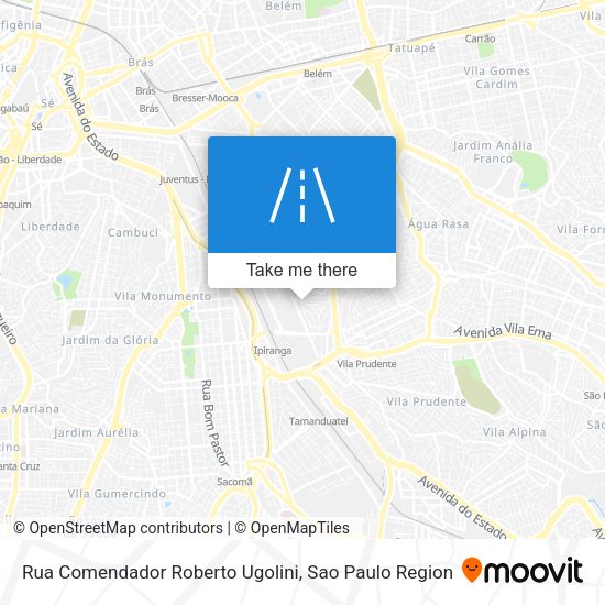 Rua Comendador Roberto Ugolini map