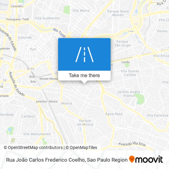 Mapa Rua João Carlos Frederico Coelho