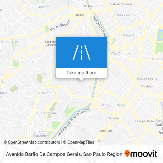 Avenida Barão De Campos Gerais map