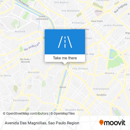 Avenida Das Magnólias map