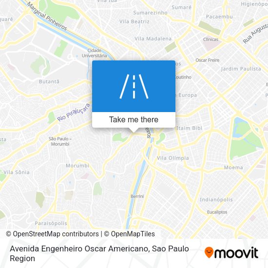 Avenida Engenheiro Oscar Americano map