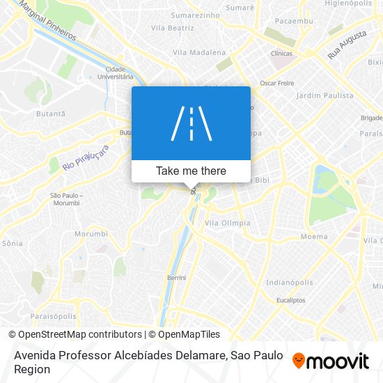 Avenida Professor Alcebíades Delamare map