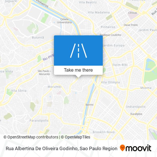 Rua Albertina De Oliveira Godinho map