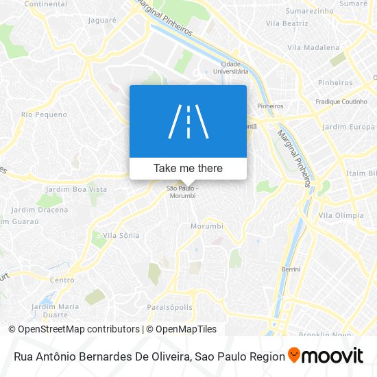 Mapa Rua Antônio Bernardes De Oliveira