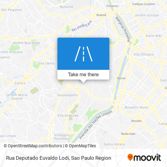 Rua Deputado Euvaldo Lodi map