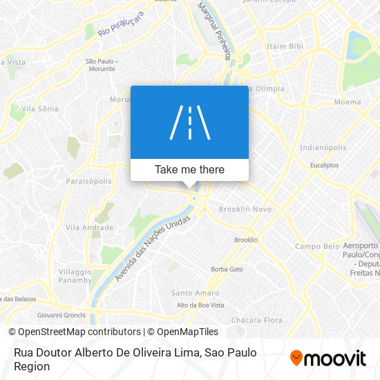 Rua Doutor Alberto De Oliveira Lima map