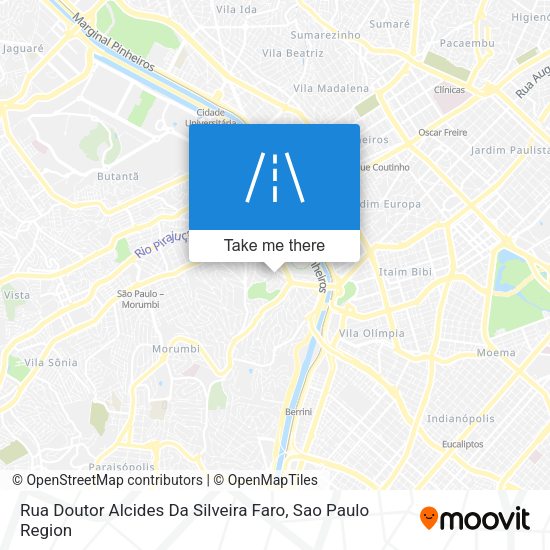 Rua Doutor Alcides Da Silveira Faro map