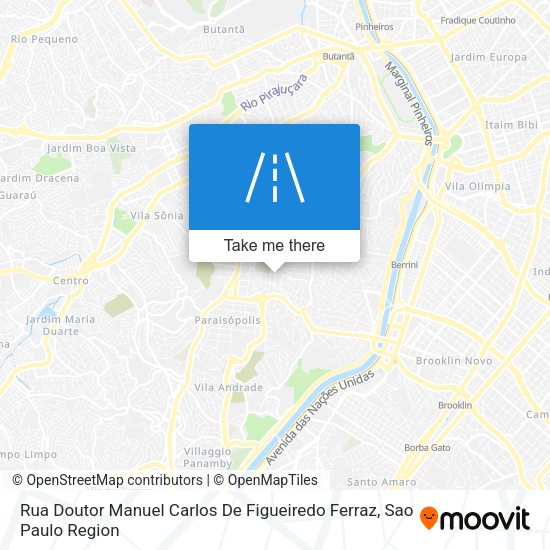 Rua Doutor Manuel Carlos De Figueiredo Ferraz map
