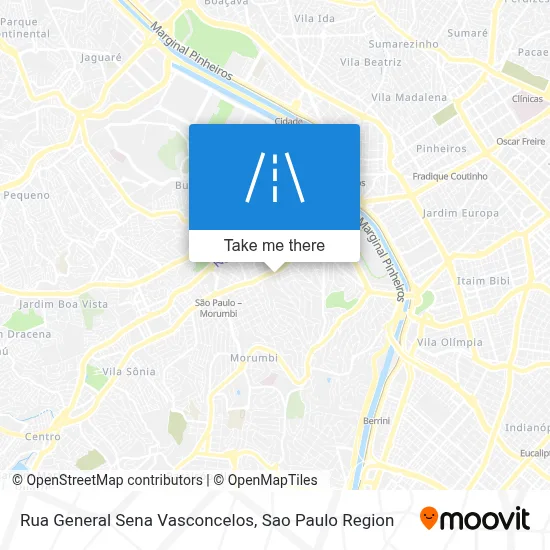 Rua General Sena Vasconcelos map