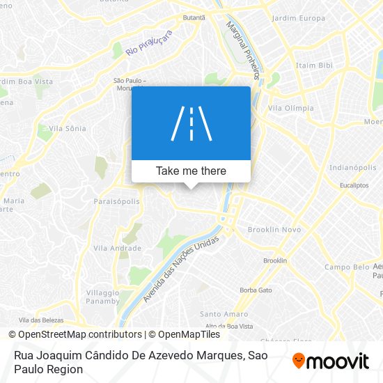 Rua Joaquim Cândido De Azevedo Marques map