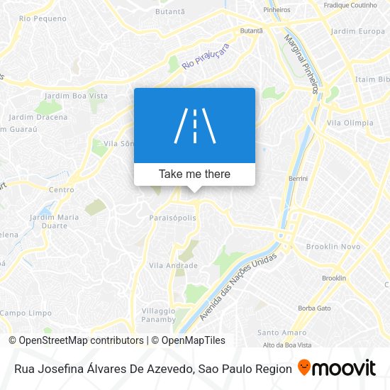 Rua Josefina Álvares De Azevedo map