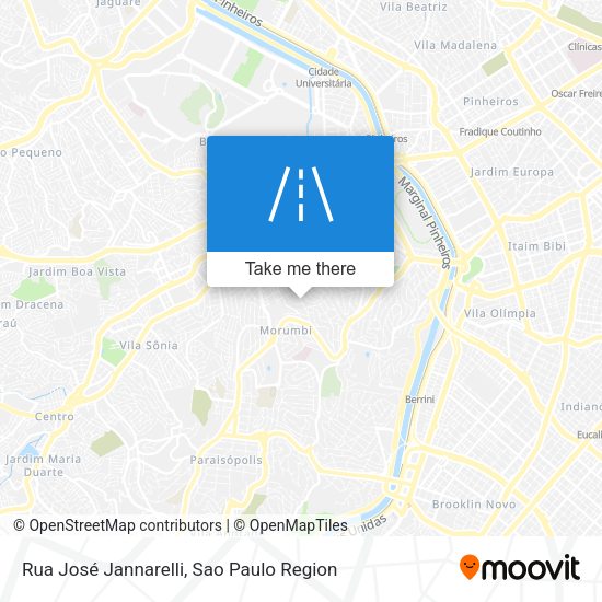 Rua José Jannarelli map