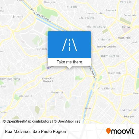 Rua Malvinas map