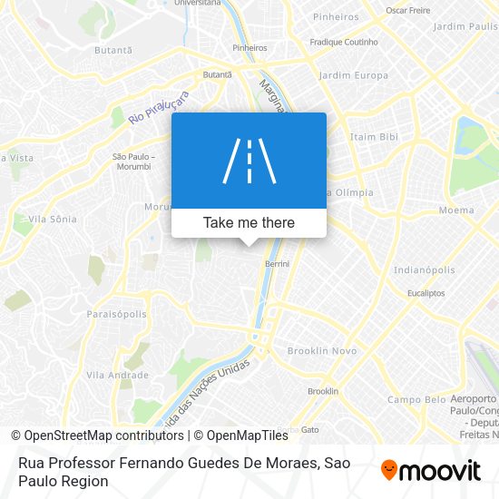 Rua Professor Fernando Guedes De Moraes map