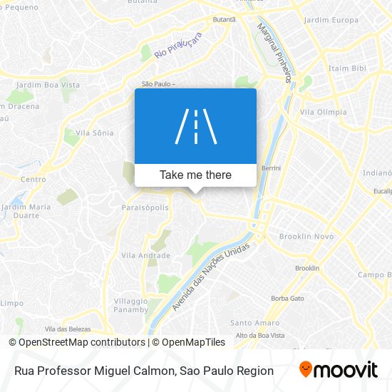 Mapa Rua Professor Miguel Calmon