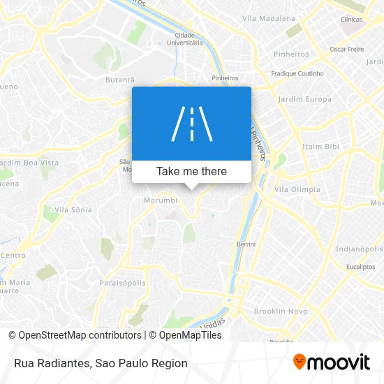 Rua Radiantes map