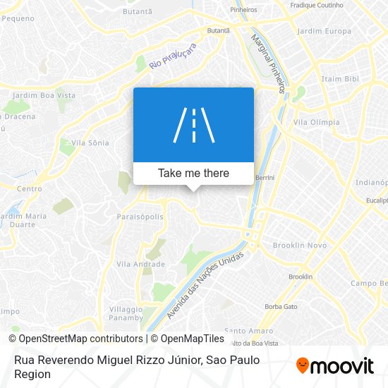 Rua Reverendo Miguel Rizzo Júnior map