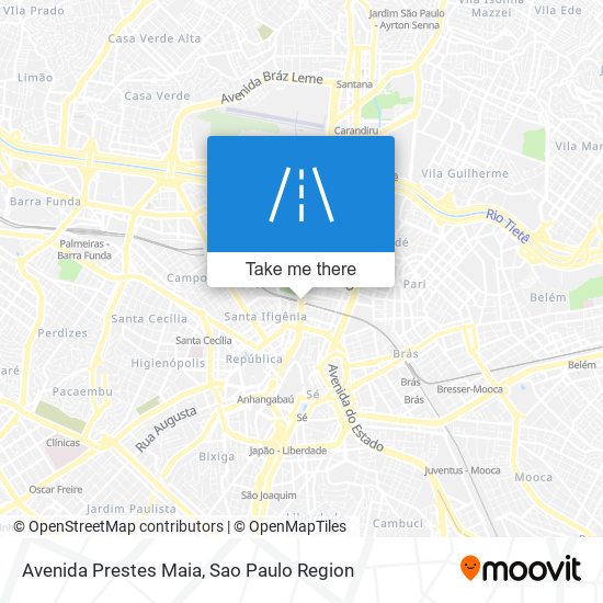 Avenida Prestes Maia map