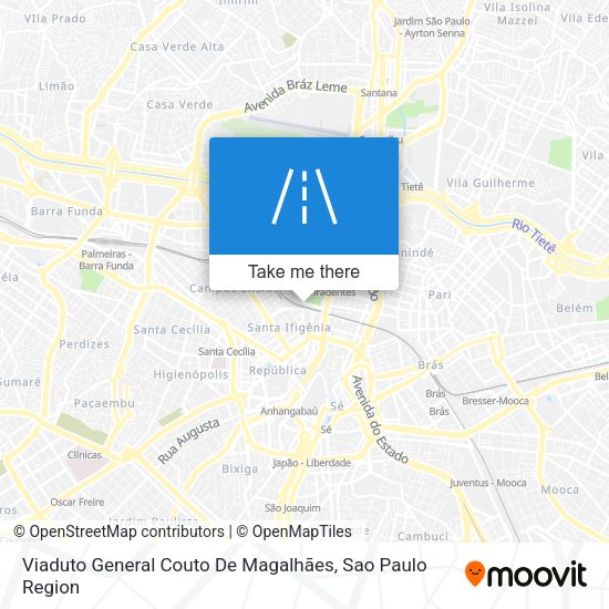 Viaduto General Couto De Magalhães map
