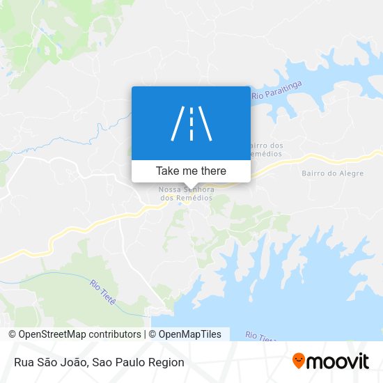 Rua São João map