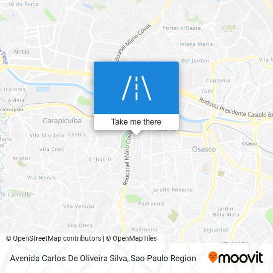 Mapa Avenida Carlos De Oliveira Silva