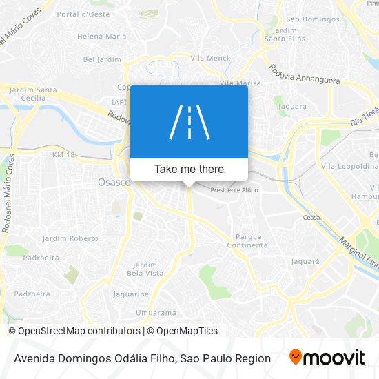 Avenida Domingos Odália Filho map