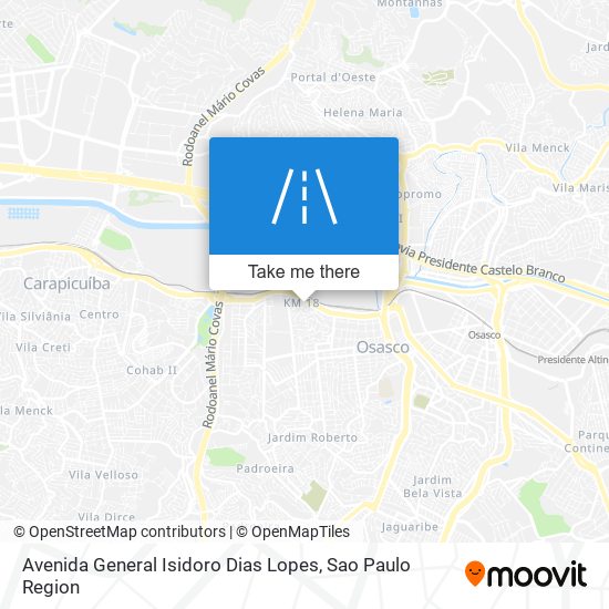 Avenida General Isidoro Dias Lopes map