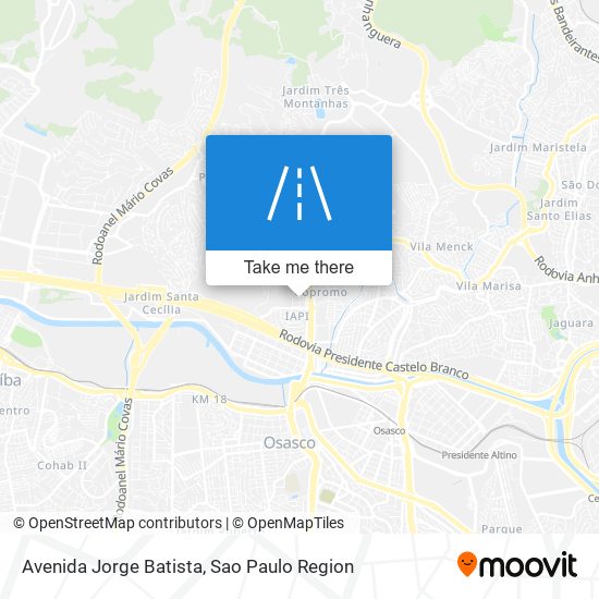 Mapa Avenida Jorge Batista