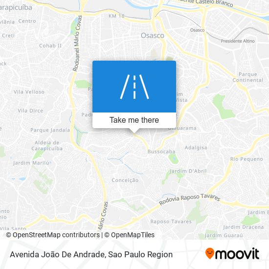 Avenida João De Andrade map