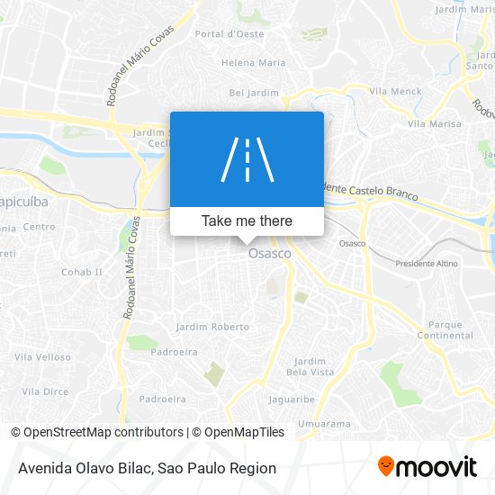 Mapa Avenida Olavo Bilac