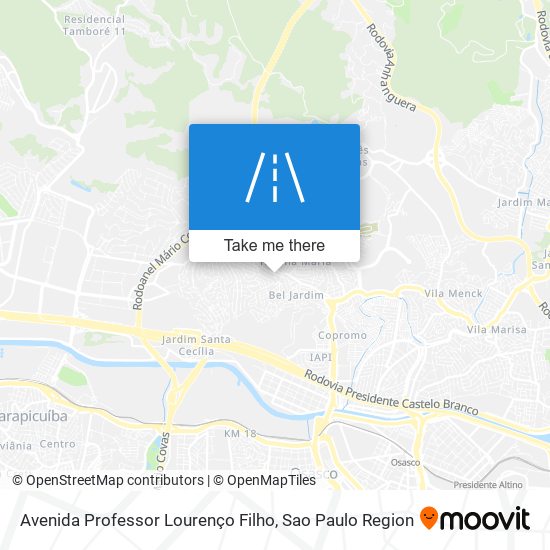 Avenida Professor Lourenço Filho map