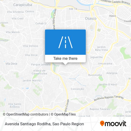 Avenida Santiago Rodilha map
