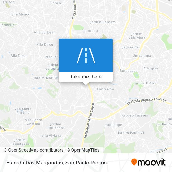 Estrada Das Margaridas map
