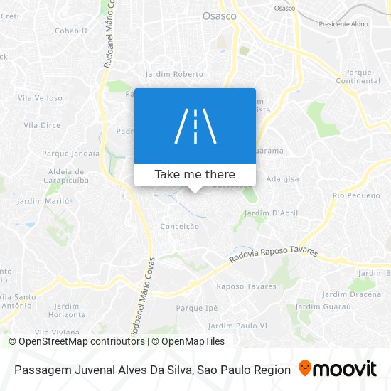 Passagem Juvenal Alves Da Silva map