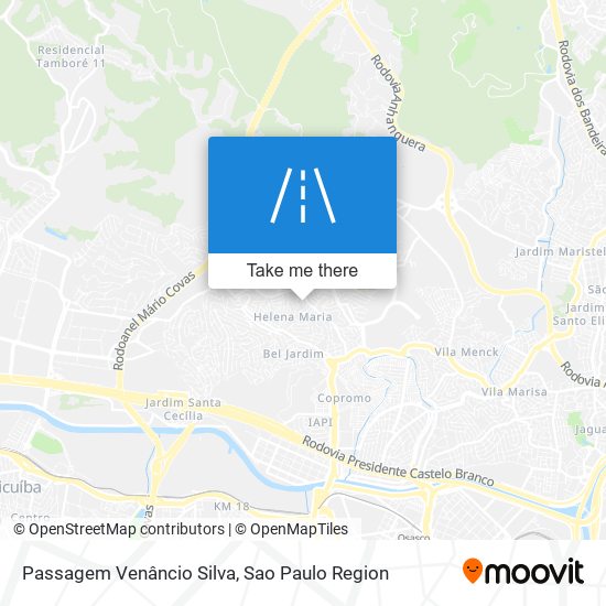 Mapa Passagem Venâncio Silva