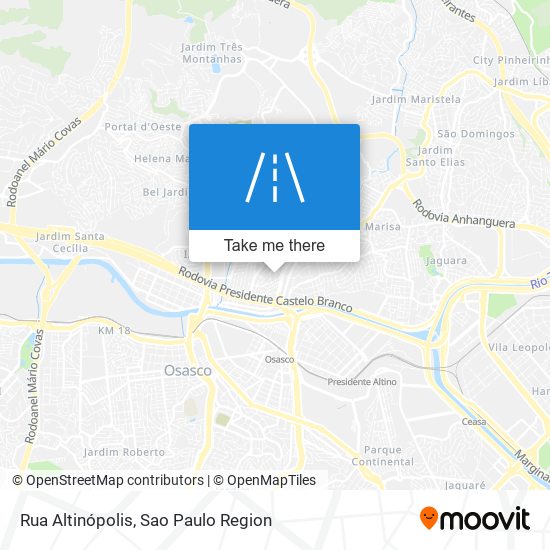 Rua Altinópolis map